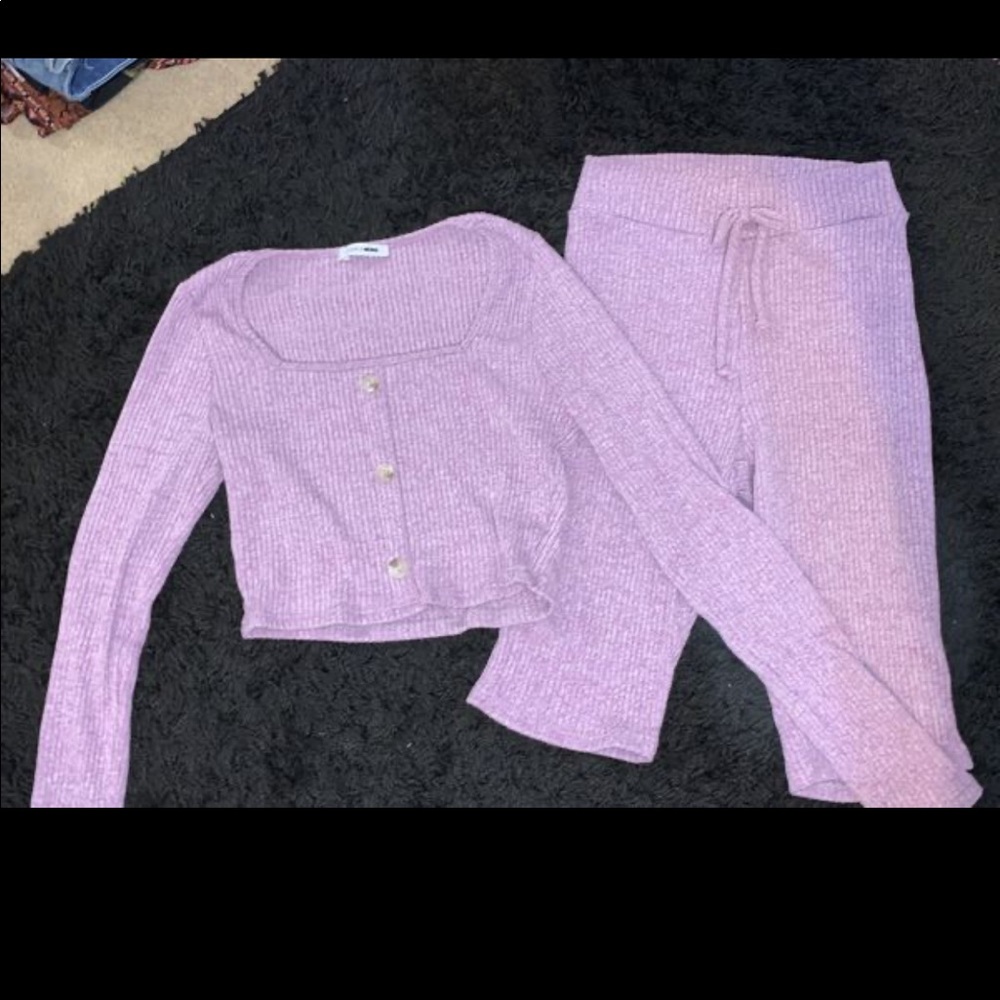 Lavender shorts set